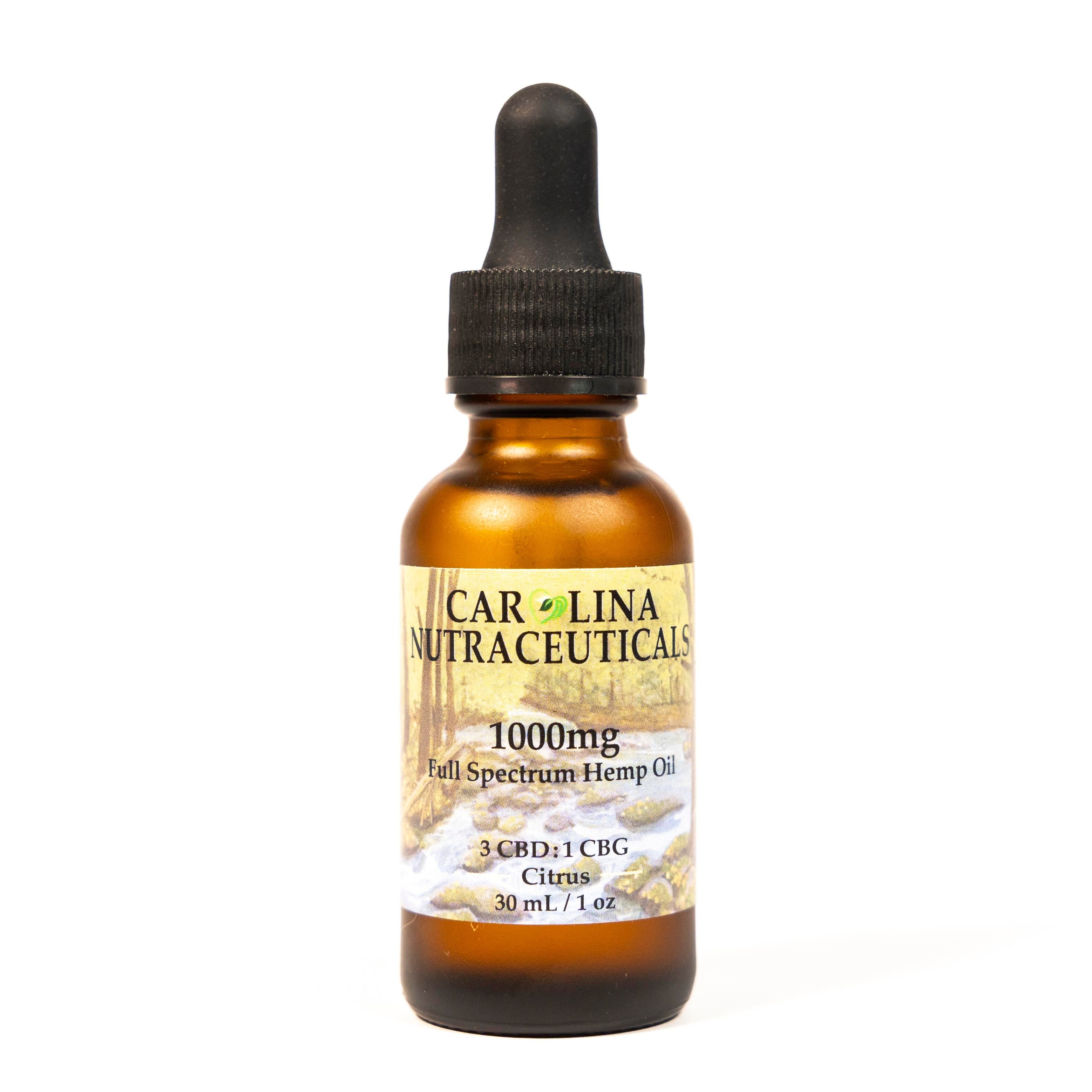 Bottle of 1000mg Full Spectrum Tincture