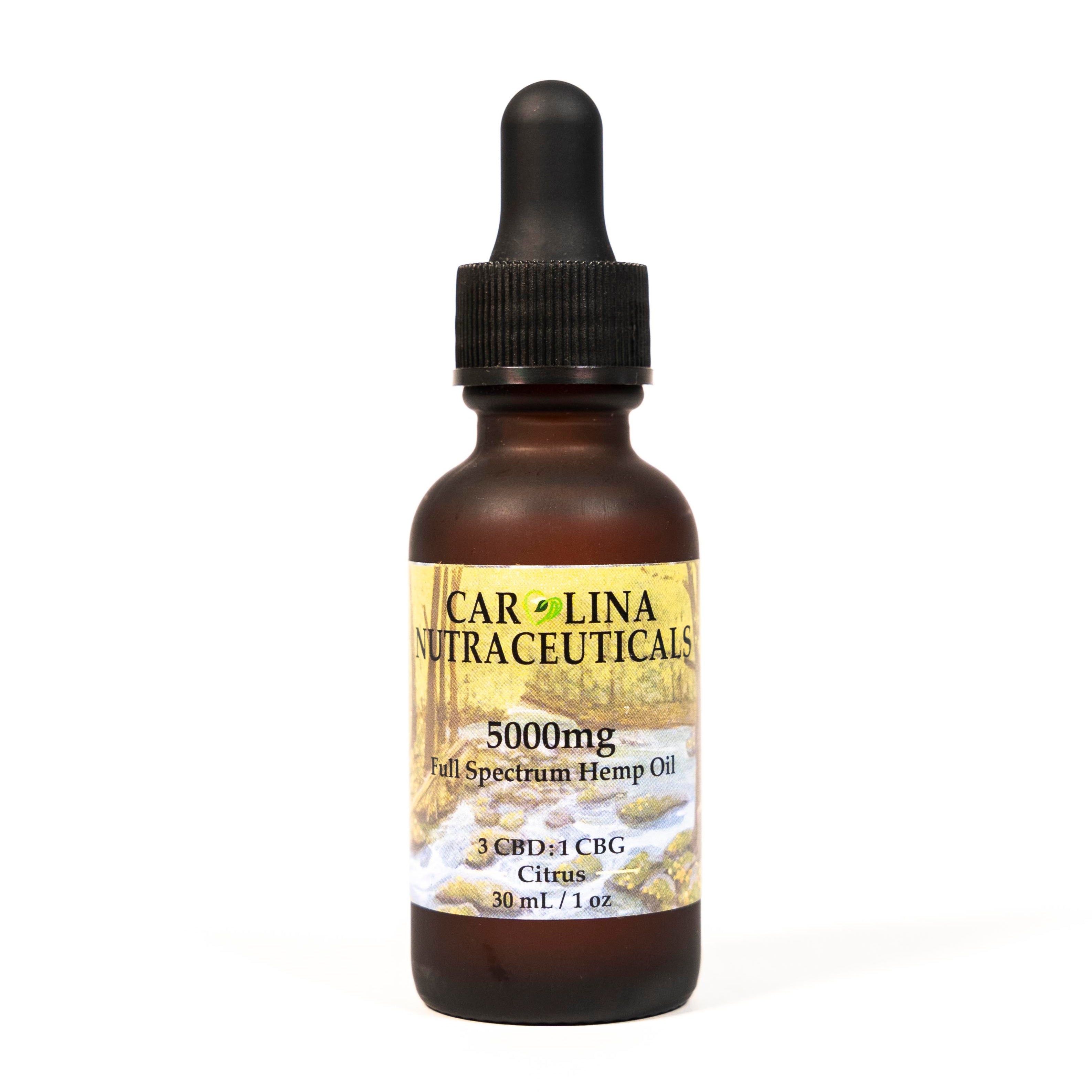 Bottle of 5000mg Full Spectrum Tincture