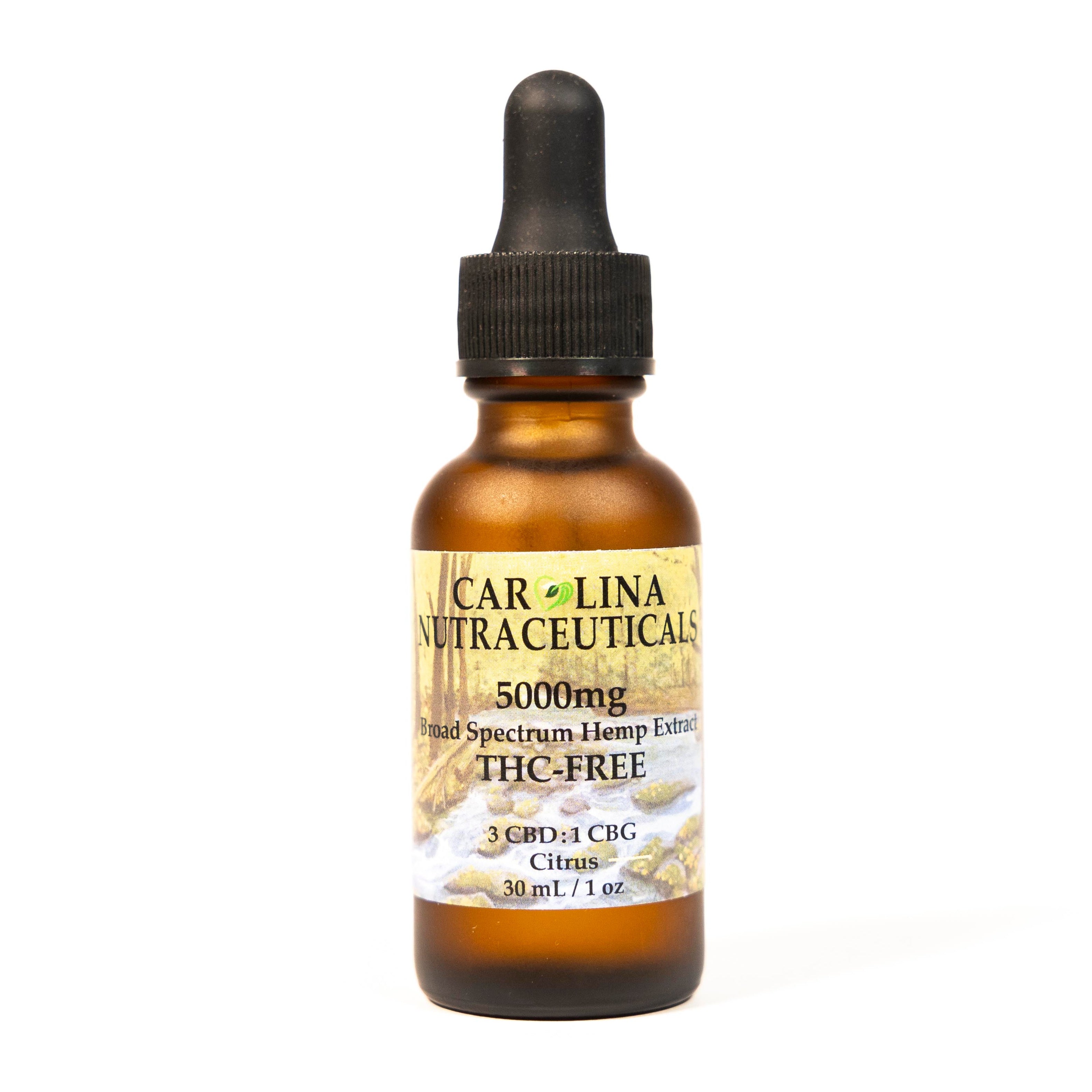Bottle of THC Free Tincture 5000mg